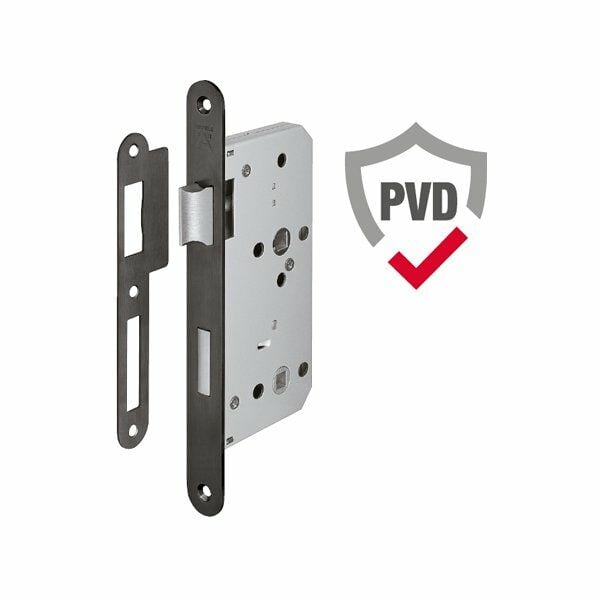 Hafele Gömme (Metal Dilli) Kilit H55.09 WC 55/20mm Mat Siyah Renk