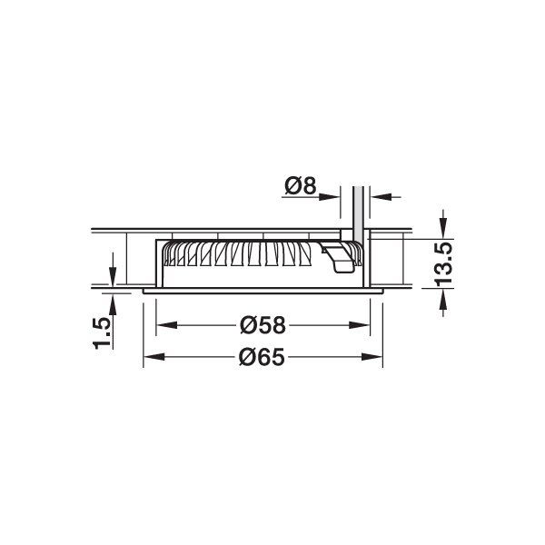 Hafele Led2094 Spot 12V/2,5W 3000K, Bronz