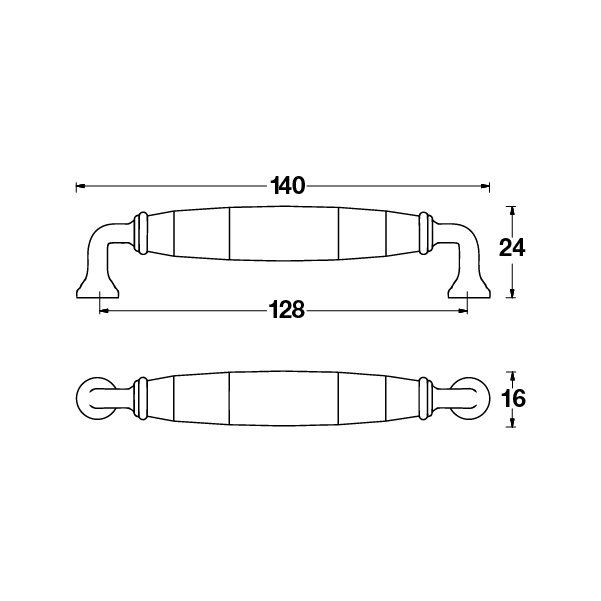 Hafele Mobilya Kulpu Violet 128mm Antik Gümüş