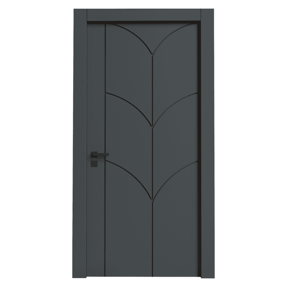 Teta Home T-6001 İç Oda Mdf Lake Kapı Antrasit - WC-Banyo - 87x203 - 10/13