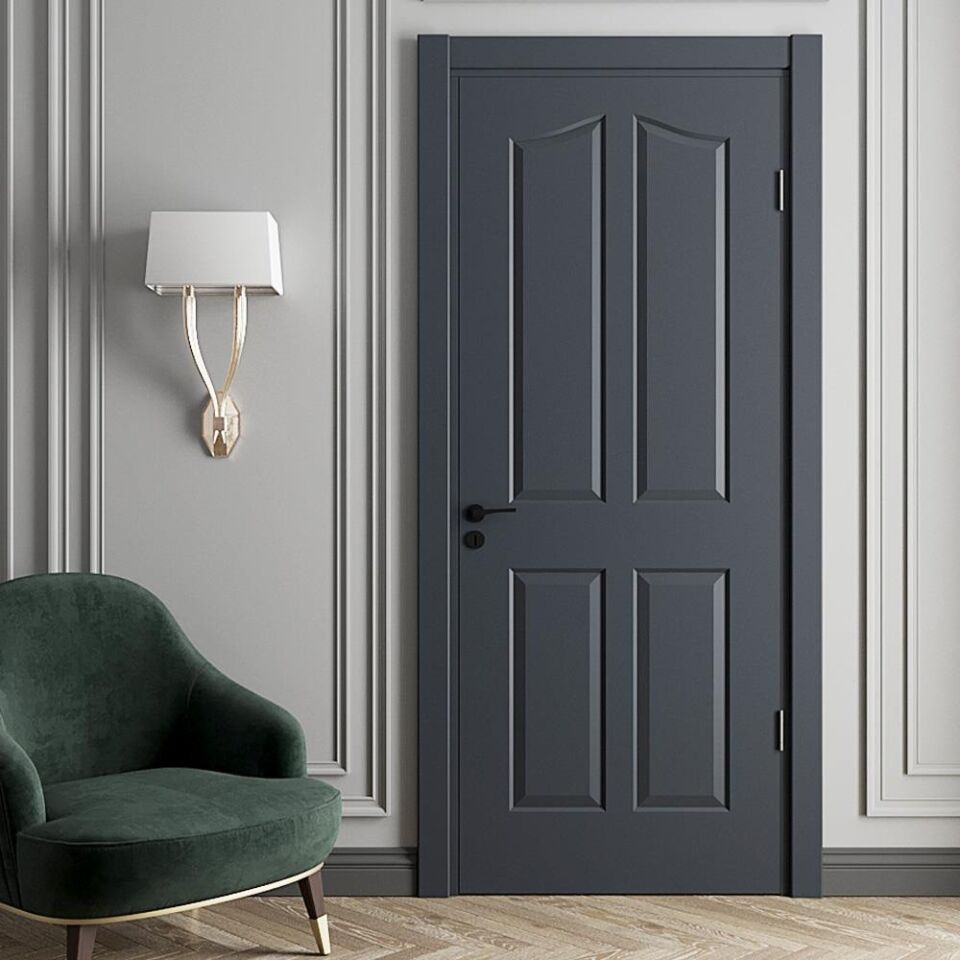 Teta Home Zigana Amerikan Panel Kapı WC-Banyo - Antrasit - 77x203 - 14/17