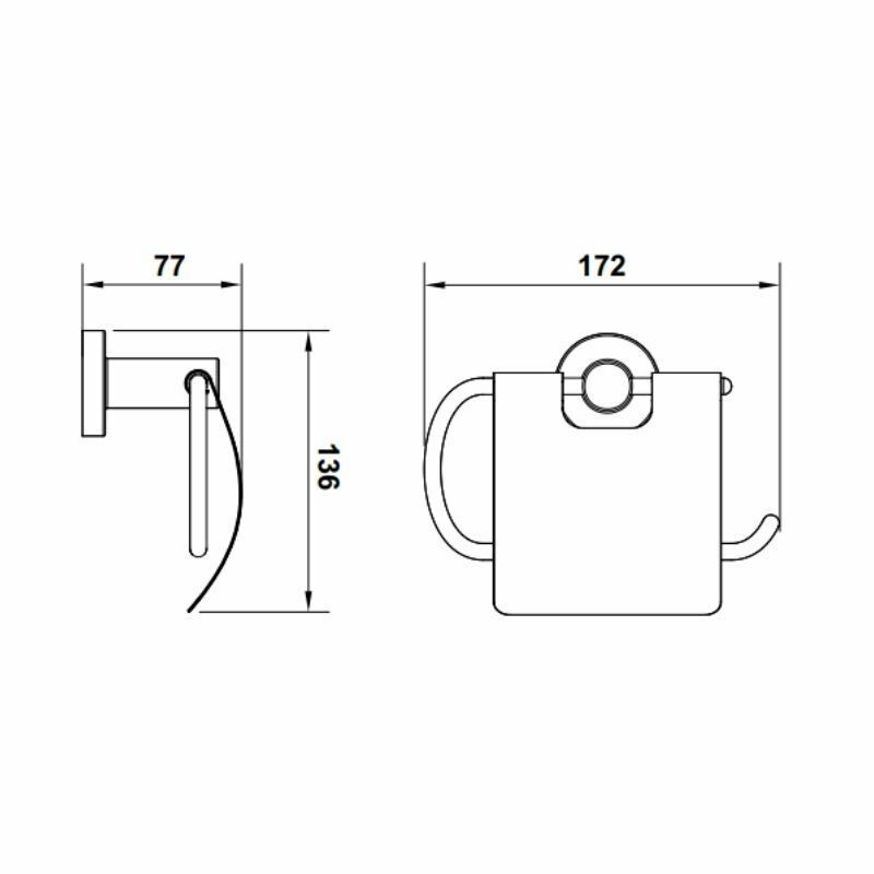 Hafele Tuvalet Kağıtlığı Ozo Kapaklı Duvara Monte Parlak Rose Renk