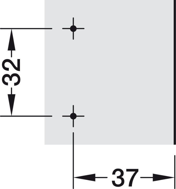 Hafele Tas Menteşe Tabanı M510 SM H 2mm