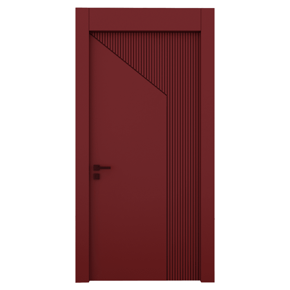 Teta Home L-8003 İç Oda Mdf Lake Kapı Kırmızı - 77x203 - 14/17 - Oda