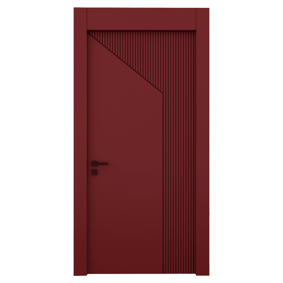Teta Home L-8003 İç Oda Mdf Lake Kapı Kırmızı - 77x203 - 14/17 - Oda