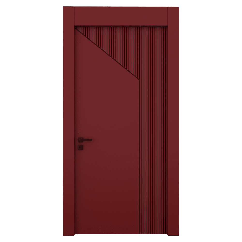 Teta Home L-8003 İç Oda Mdf Lake Kapı Kırmızı - 77x203 - 10/13 - Oda