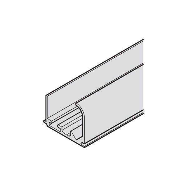 Hafele Slıdo F-Li31 Tekli Üst Taşıyıcı Ray Alüminyum Gümüş Renkli Eloksal 2500Mm