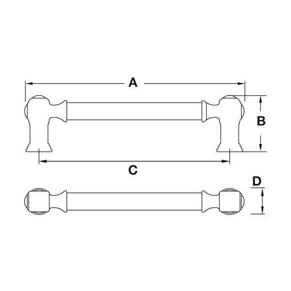 Hafele Mobilya Kulpu Bien Mk 224mm Parlak Altın