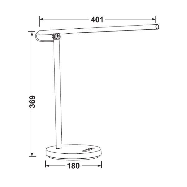 Hafele Lepto Masa Üstü Led Aydınlatma Siyah