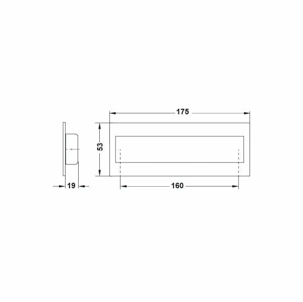 Hafele Gömme Kulp Martin Mk 160mm Mat Siyah