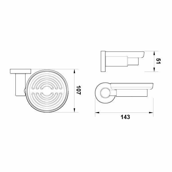 Hafele Sabunluk Ozo Duvara Monte Parlak Krom Renk