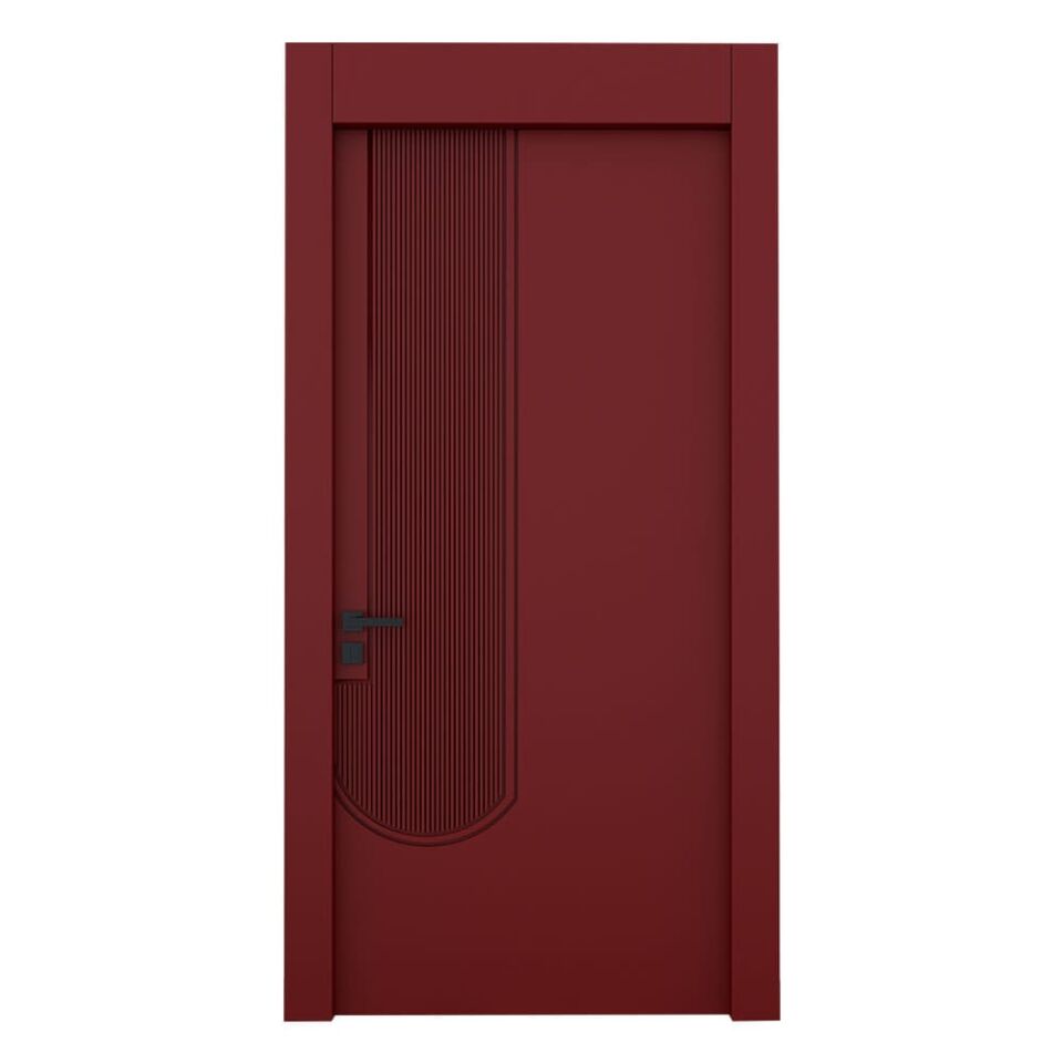 Teta Home L-8004 İç Oda Mdf Lake Kapı Kırmızı - 77x203 - 18/21 - WC-Banyo