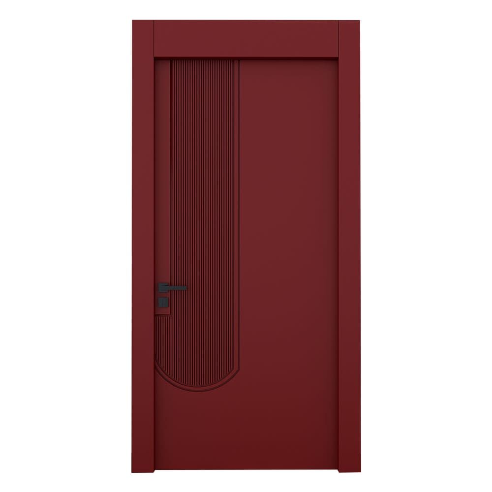 Teta Home L-8004 İç Oda Mdf Lake Kapı Kırmızı - 77x203 - 14/17 - WC-Banyo