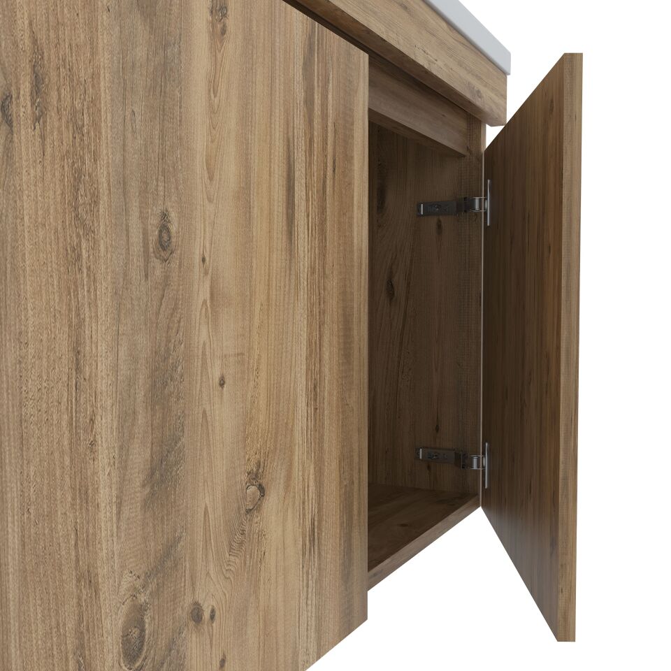 Teta Home Tokyo 100 cm MDF Banyo Dolabı Seti Atlantik Çam