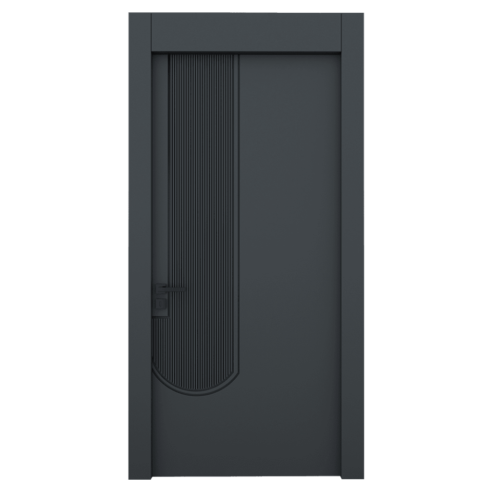 Teta Home L-8004 İç Oda Mdf Lake Kapı Antrasit - 87x203 - 18/21 - WC-Banyo