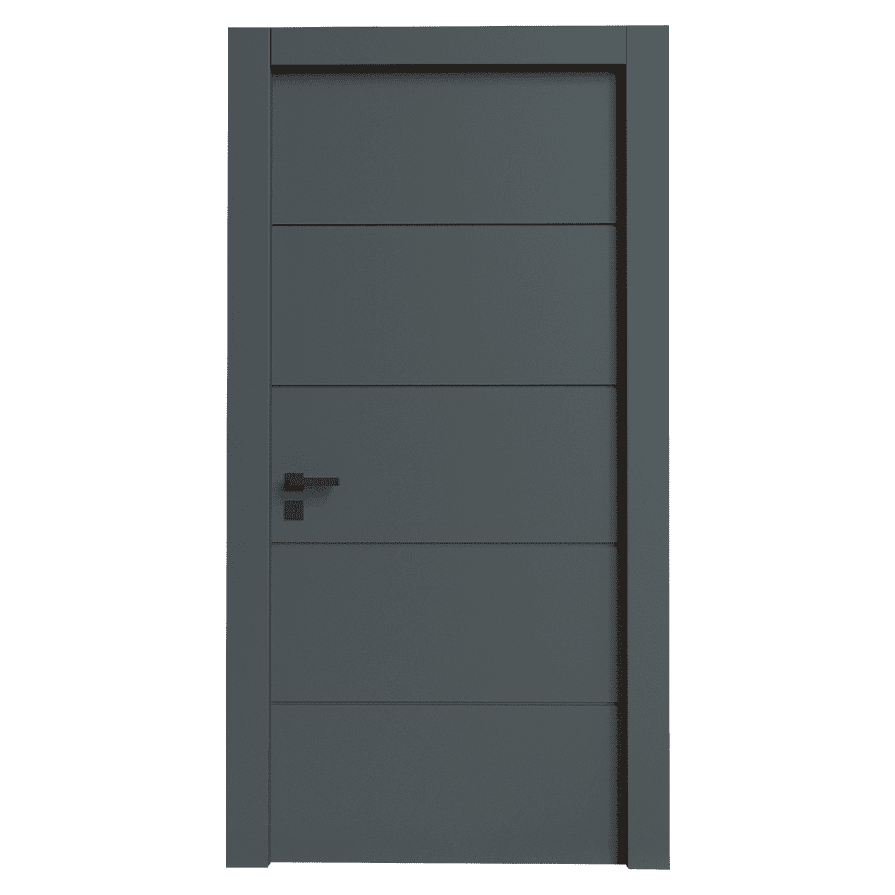 Teta Home T- 6020 İç Oda Mdf Lake Kapı Antrasit - 87x203 - 10/13 - Oda