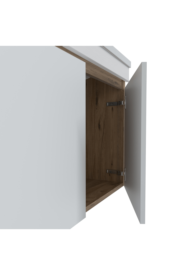 Teta Home Tokyo 100 cm MDF Banyo Dolabı Seti Atlantik Çam-Beyaz