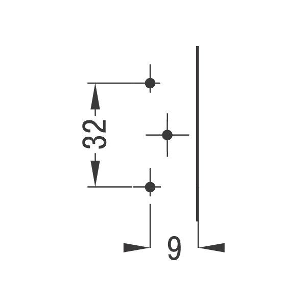 Hafele M.S. H Taban (312.06.500 için) 0mm